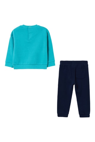 Sweater en Joggingbroek- Turquoise en Marineblauw