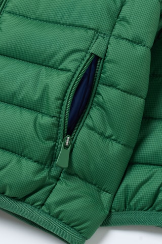 Gewatteerde jas met capuchon - Donkergroen