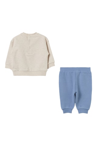 Biologisch Katoenen Sweater en broek - Lichtgrijs