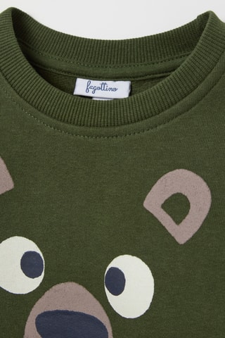 T-shirt en Broek - Donkergroen en Beige