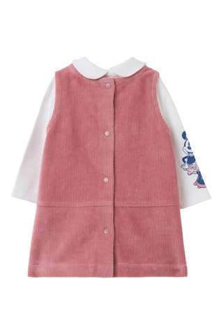 T-shirt en Tuinjurk Minnie Disney - Roze en Wit