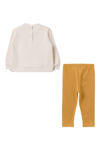 Sweater en Legging - Beige en Mosterdgeel