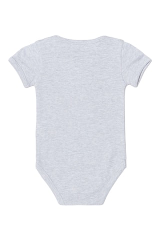 3 Rompertjes - Wit en Gemêleerd Lichtgrijs