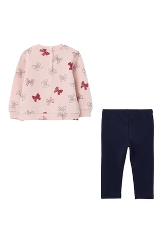 Sweater en Broek - Poederroze en Marineblauw