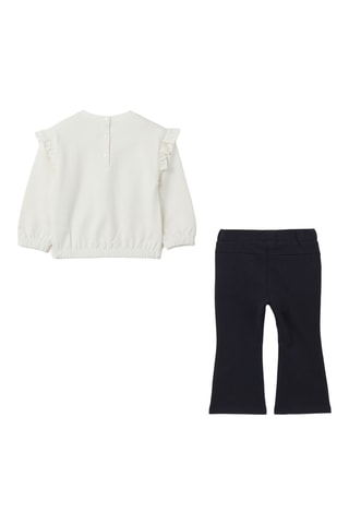 Biologisch Katoenen T-shirt en Broek Minnie Disney - Wit en Zwart