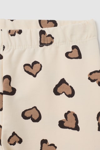 Biologisch Katoenen T-shirt en Broek Minnie Disney - Ecru