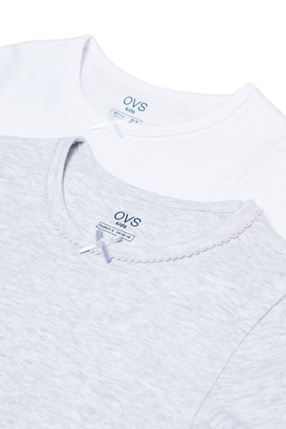 2 T-shirts - Wit en Grijs