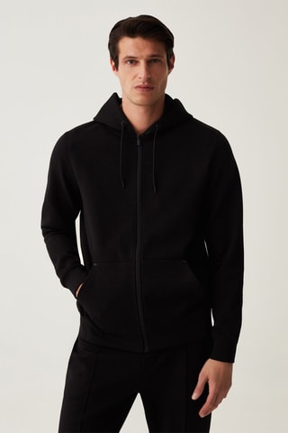 Sweater met Capuchon - Zwart