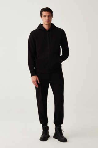 Sweater met Capuchon - Zwart