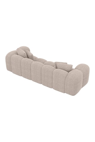 Canapé droit Nuvola - Beige - 3 places - Tissu structuré