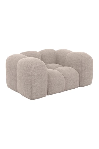 Fauteuil Nuvola - Beige - Tissu structuré