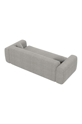 Canapé droit Moloko - Gris clair - 3 places - Tissu structuré