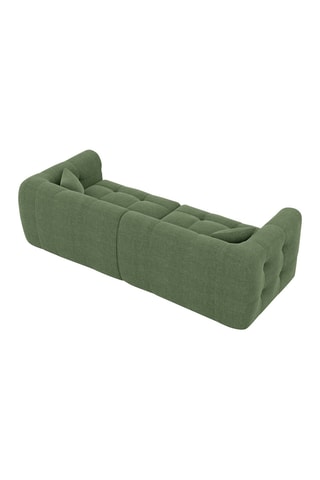 Canapé Baloo - Vert - 4 places - Tissu structuré