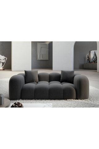 Canapé Nuvola - Anthracite - 2 places - Tissu