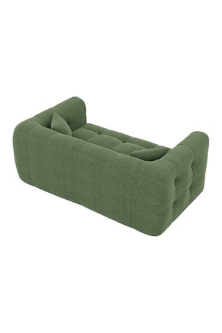 Canapé Baloo - Vert - 2 places - En tissu structuré