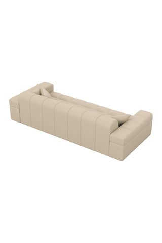 Canapé Cardano - Beige - 3 places - En cuir