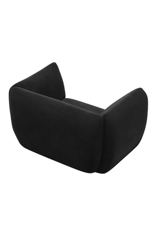Fauteuil Leroy - Noir - Toucher velours