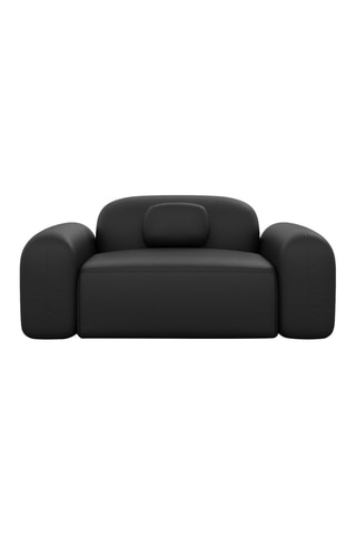 Fauteuil Labucca - Noir - En cuir