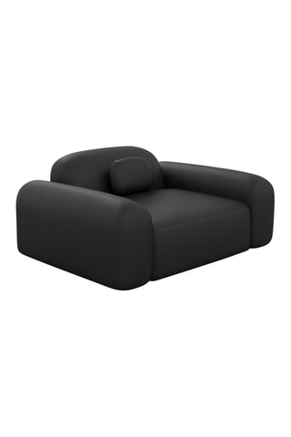 Fauteuil Labucca - Noir - En cuir