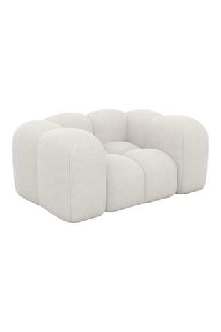 Fauteuil Nuvola - Blanc - Tissu structuré