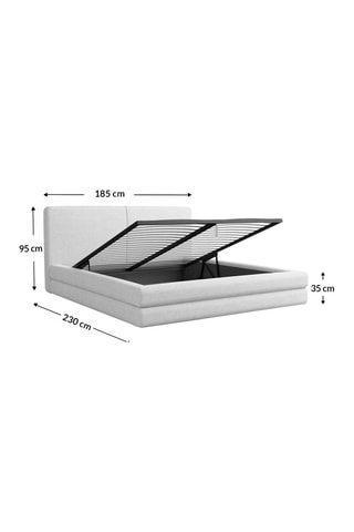 Lit-coffre Barolo - Blanc - 160 x 200 cm