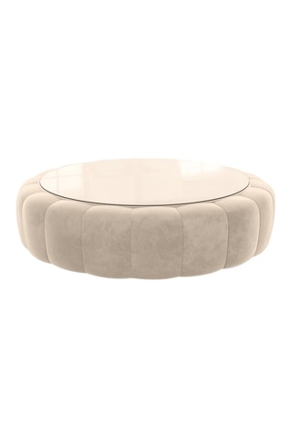 Table basse ronde Nuvola - Crème