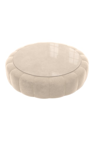 Table basse ronde Nuvola - Crème