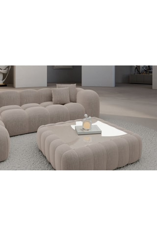 Table basse carrée Nuvola - Beige