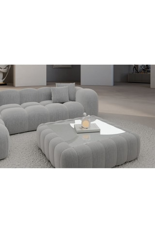 Table basse carrée Nuvola - Gris clair