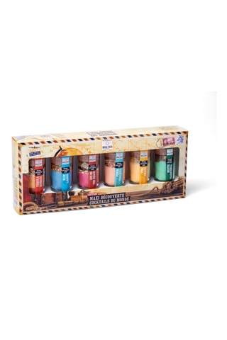 Coffret préparations Cocktails du monde - 6 pièces