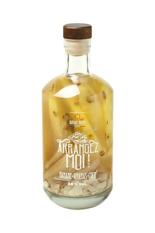 Rhum arrangé à la banane, ananas et coco - 70 cl