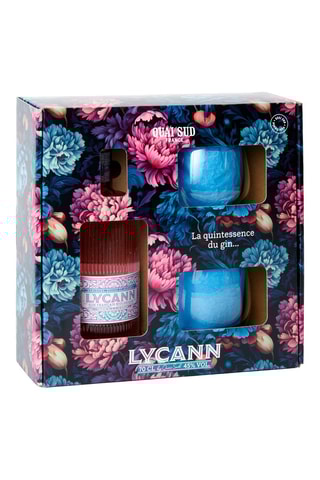 Gin Rose Bio Lycann avec 2 verres - 70 cl