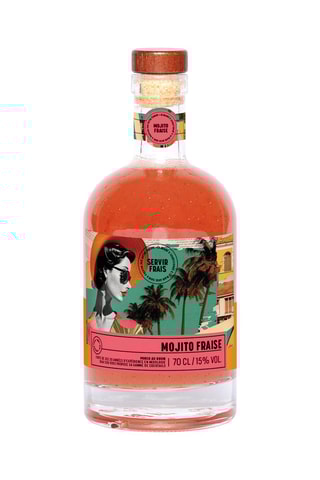 Punch au rhum Mojito Fraise - 70 cl