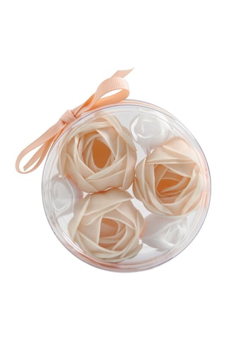 3 Camelias e 3 rosas de sabonete - Fragrância Rose