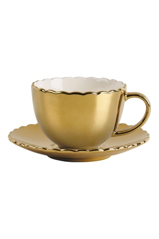 Chávena para chá e pire em porcelana Marguerite - 17 cl