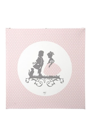 Tela sobre estrutura Petite Marquise   28 x 28 cm - Rosa pérola 