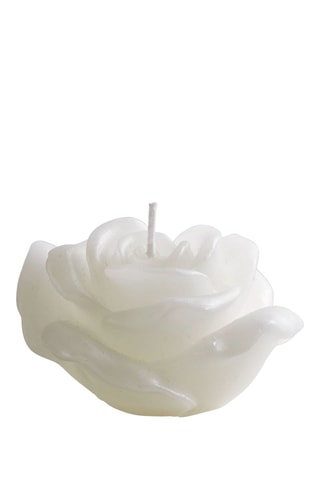 6 velas decorativas perfumadas - Rosa e branco