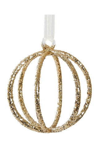 3 esferas para pendurar Dourado