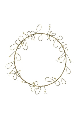 Coroa Perle metal 40 x 1 x 40 cm - Dourado