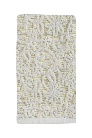 Toalha de rosto Fils d’or - Bege - 24 x 1 x 16 cm