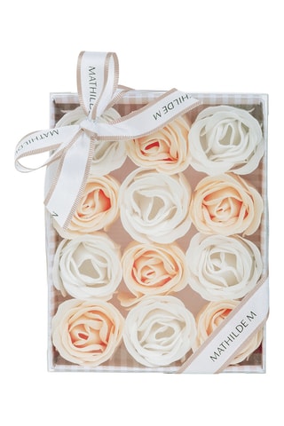 Coffret de 12 rosas de sabonete Jasmim