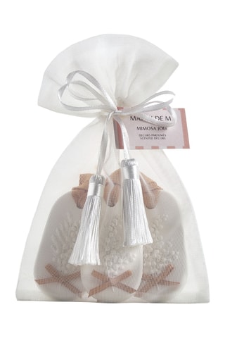 3 decorações perfumadas «Mimosa Joli» Soleil de Provence - Branco
