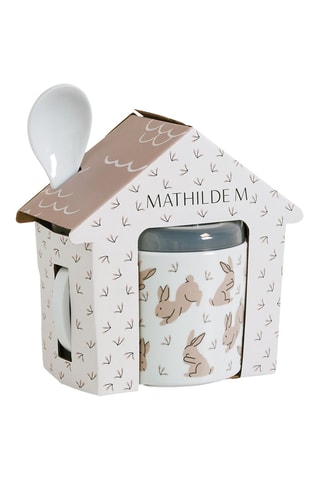 Conjunto refeição Mon petit goûter la ronde des petits lapins - 2 peças