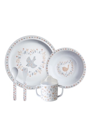 Coffret refeição Amour d'oiseau - 5 peças