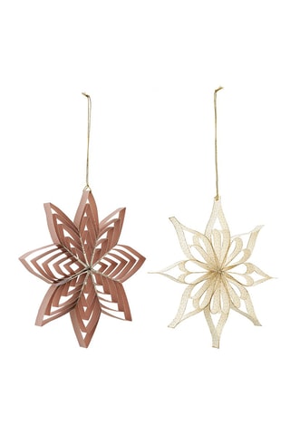 4 x 2 décorations pliables Fleur