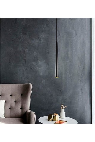 Candeeiro suspenso LED Ugur - Preto - 3 W