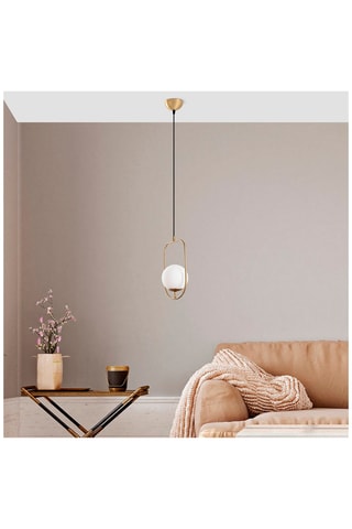 Candeeiro suspenso Skew - Dourado - 40 W