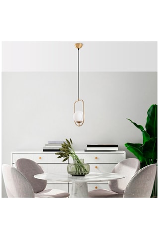 Candeeiro suspenso Skew - Dourado - 40 W