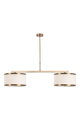 Candeeiro suspenso Way Dourado e branco NL