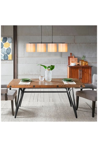 Candeeiro suspenso Valiz  Preto e creme